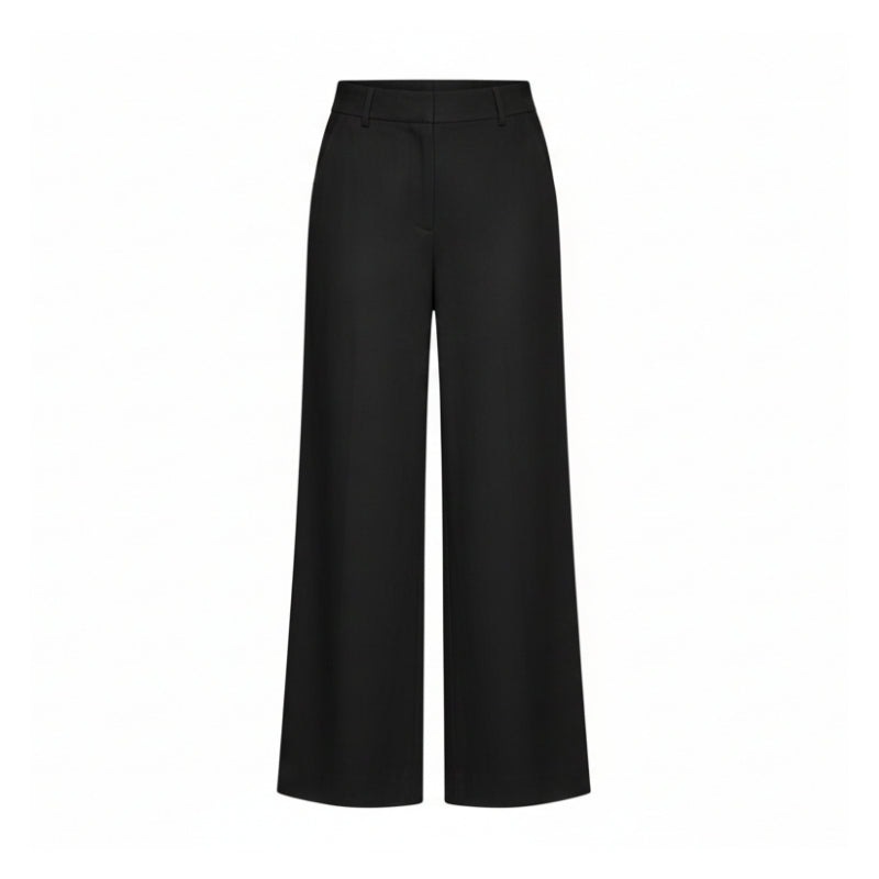 pantalon noir femme | pantalon coupe large | pantalon taille haute | pantalon noir