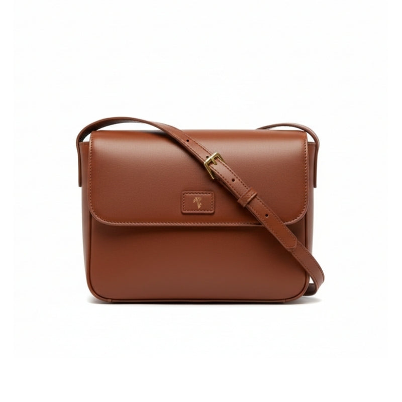 sac bandoulière marron | sac bandoulière femme marron | sac bandoulière design structuré