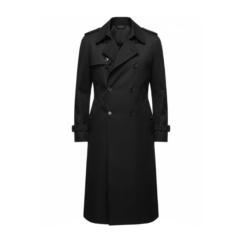 trench noir homme | trench long noir | manteau long noir homme